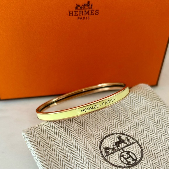 RARE COLOR Hermes Ombré Enamel Bangle Bracelet - Picture 1 of 16